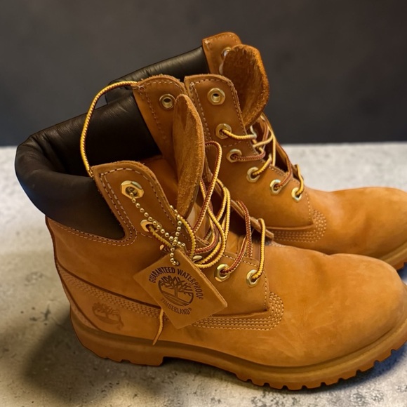 Timberland Premium 6 Inch Waterproof Boots Color Wheat Nubuck Women